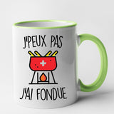 Mug J'peux pas j'ai fondue Vert