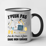 Mug J'peux pas j'ai garage Noir