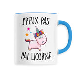 Mug J'peux pas j'ai licorne 