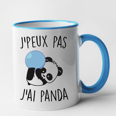 Mug J'peux pas j'ai panda Bleu