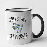 Mug J'peux pas j'ai plongée Noir