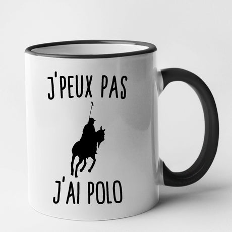 Mug J'peux pas j'ai polo Noir