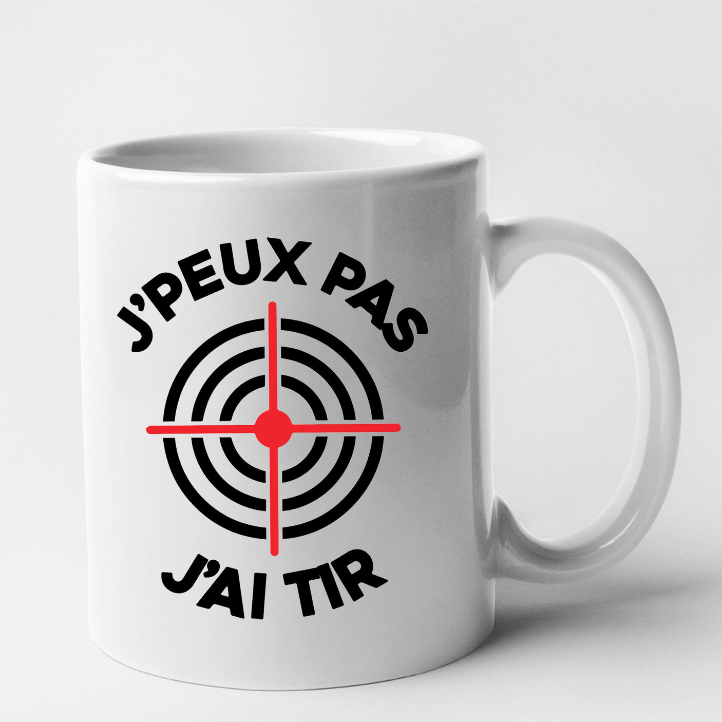 Mug J'peux pas j'ai tir Blanc