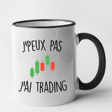 Mug J'peux pas j'ai trading Noir