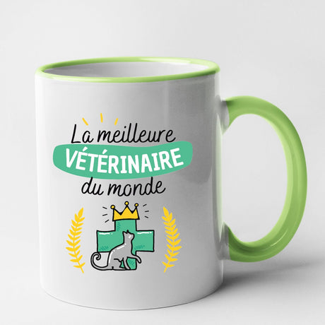 Mug La meilleure vétérinaire du monde Vert
