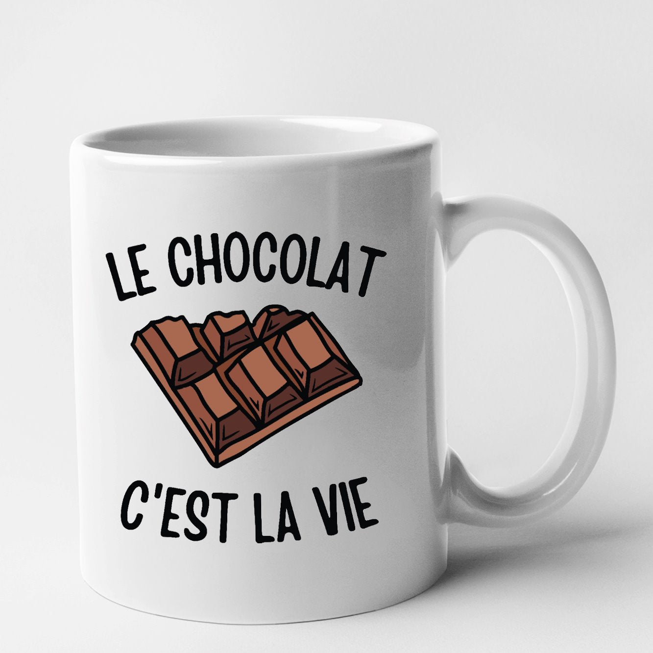 Mug Le chocolat c'est la vie Blanc