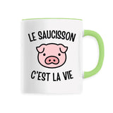Mug Le saucisson c'est la vie 