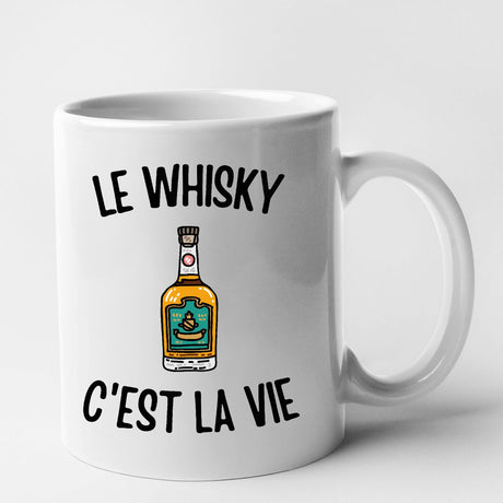 Mug Le whisky c'est la vie Blanc
