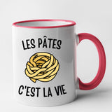 Mug Les pâtes c'est la vie Rouge