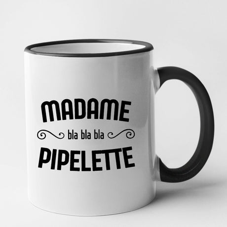 Mug Madame pipelette Noir