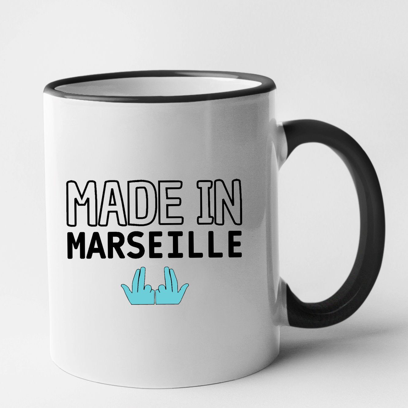Mug Made in Marseille Noir