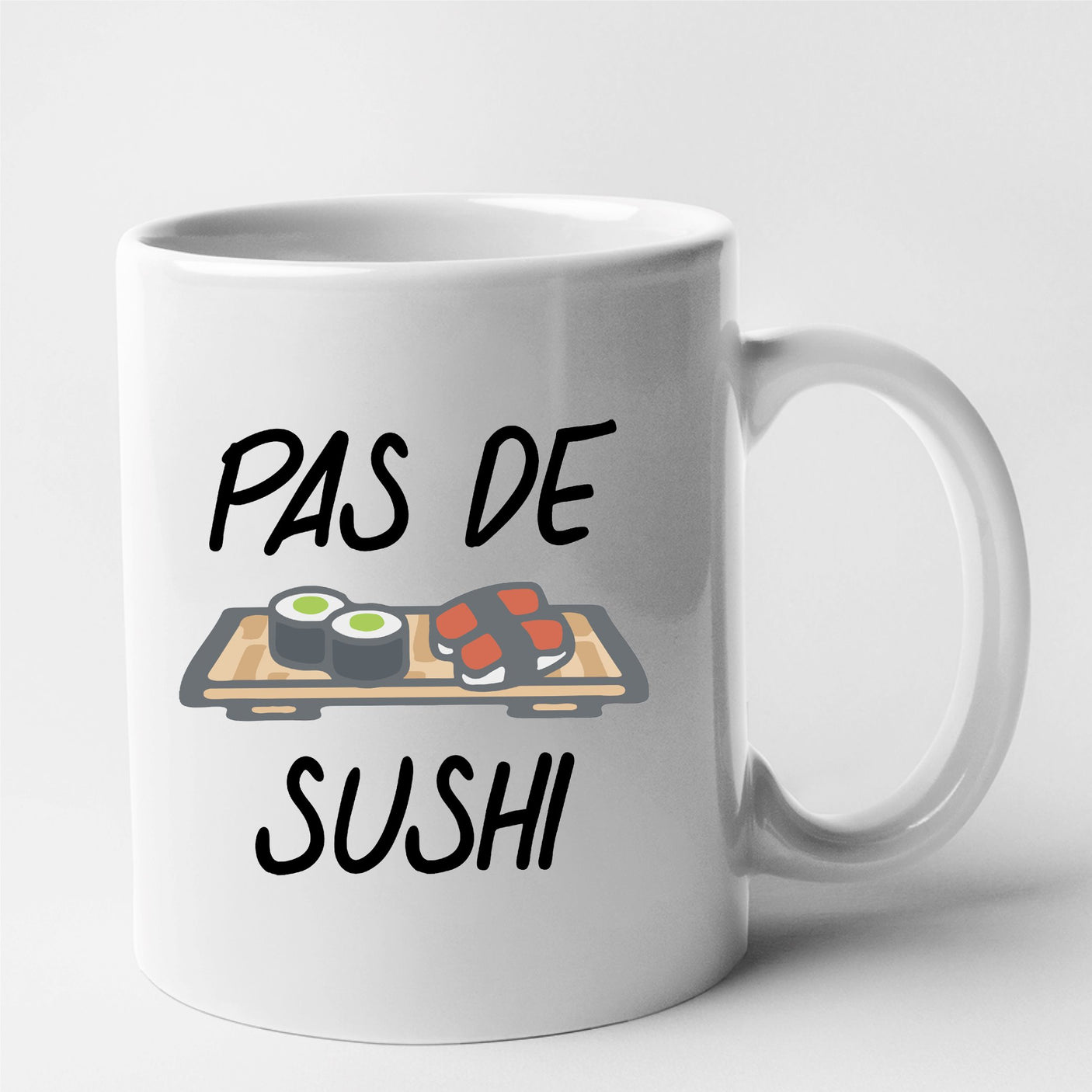Mug Pas de sushi Blanc
