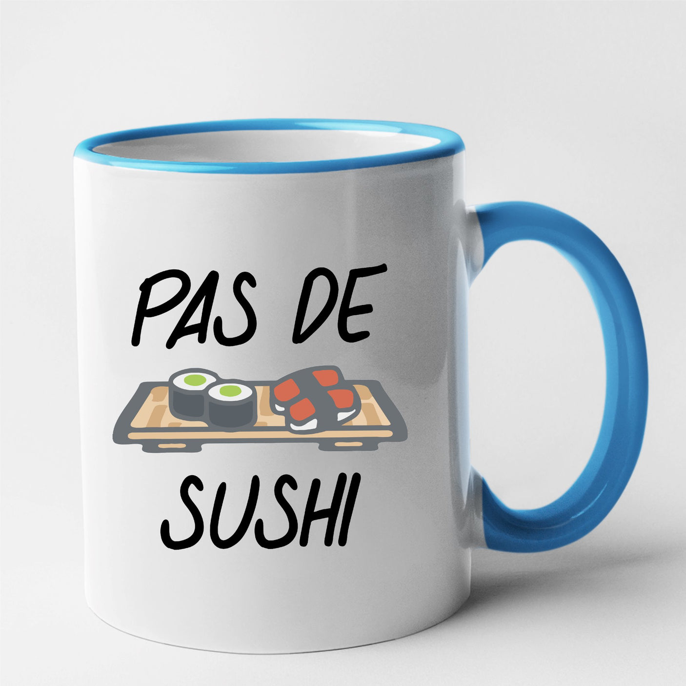 Mug Pas de sushi Bleu