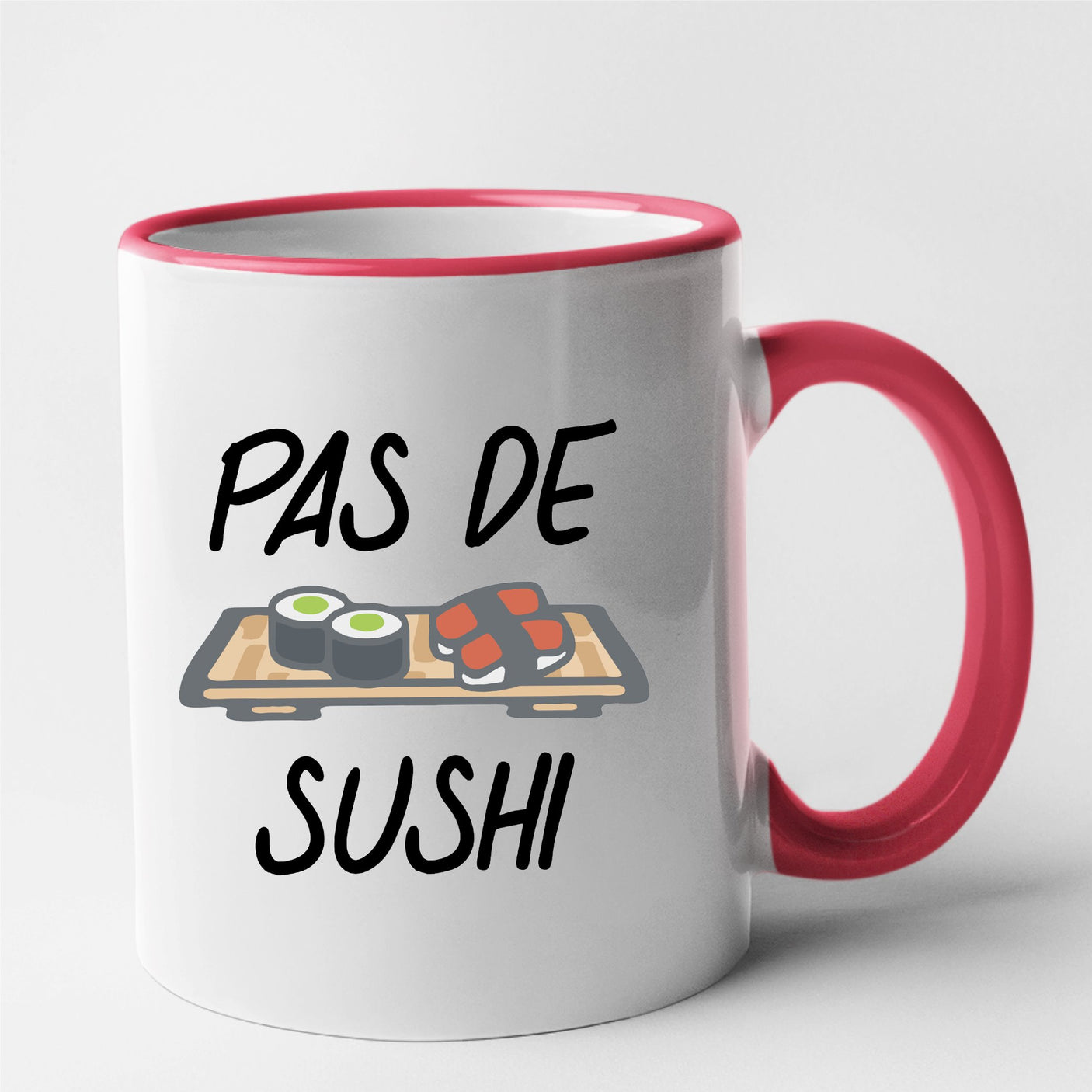 Mug Pas de sushi Rouge