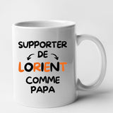Mug Supporter de Lorient comme papa Blanc