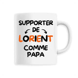 Mug Supporter de Lorient comme papa 