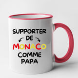 Mug Supporter de Monaco comme papa Rouge