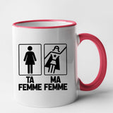 Mug Ta femme ma femme Rouge