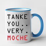 Mug Tanke you very moche Bleu