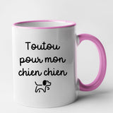 Mug Toutou pour mon chien chien Rose