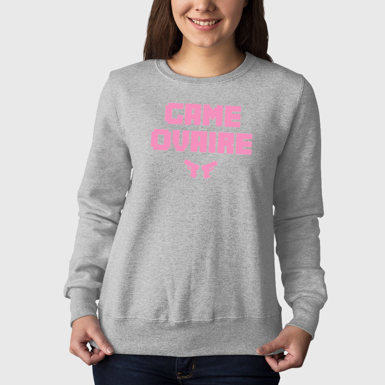 Sweat Adulte Game ovaire Gris