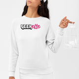 Sweat Adulte Geekette Blanc