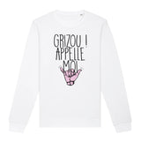 Sweat Adulte Grizou appelle moi 