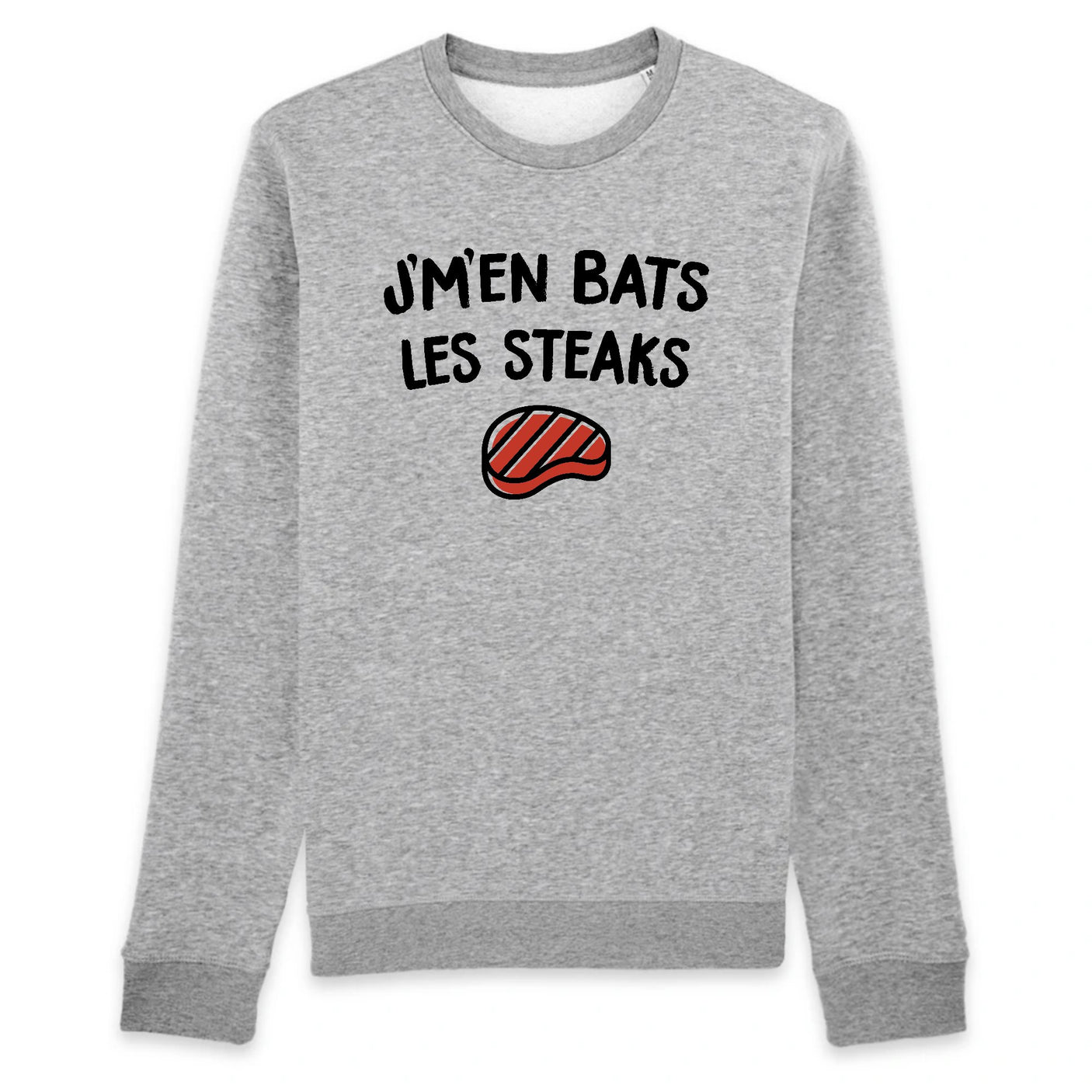 Sweat Adulte J'm'en bats les steaks 