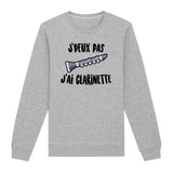 Sweat Adulte J'peux pas j'ai clarinette 