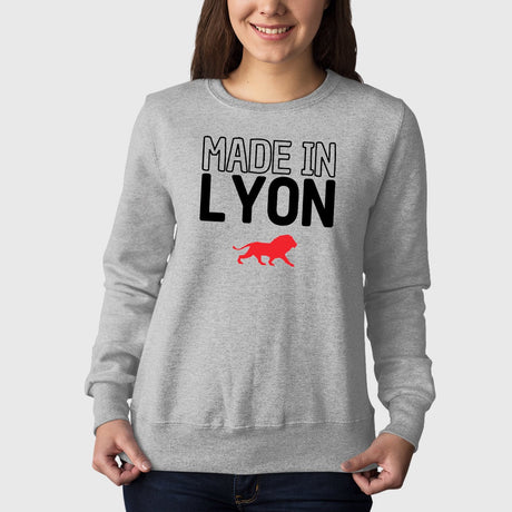 Sweat Adulte Made in Lyon Gris