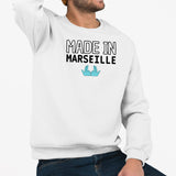 Sweat Adulte Made in Marseille Blanc