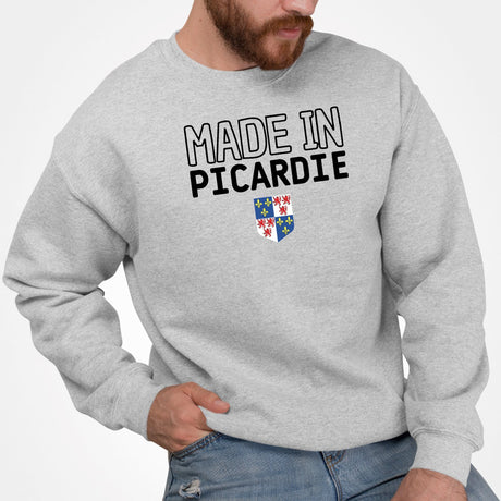 Sweat Adulte Made in Picardie Gris