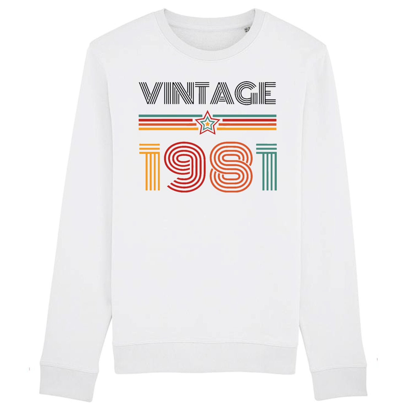 Sweat Adulte Vintage année 1981 