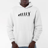 Sweat Capuche Adulte Évolution tennis Blanc