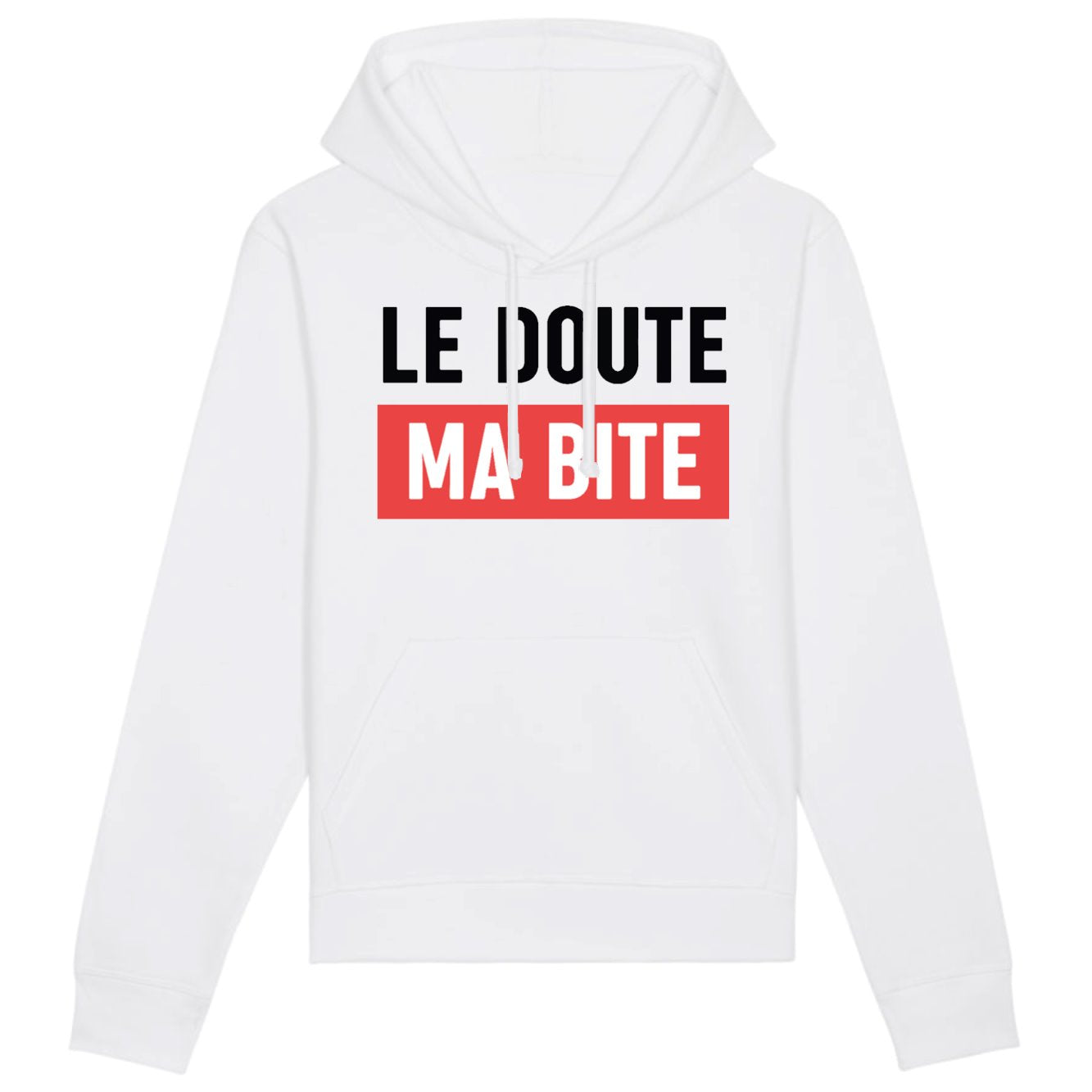 Sweat Capuche Adulte Le doute ma bite 