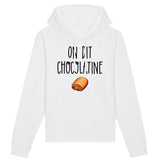 Sweat Capuche Adulte On dit chocolatine 