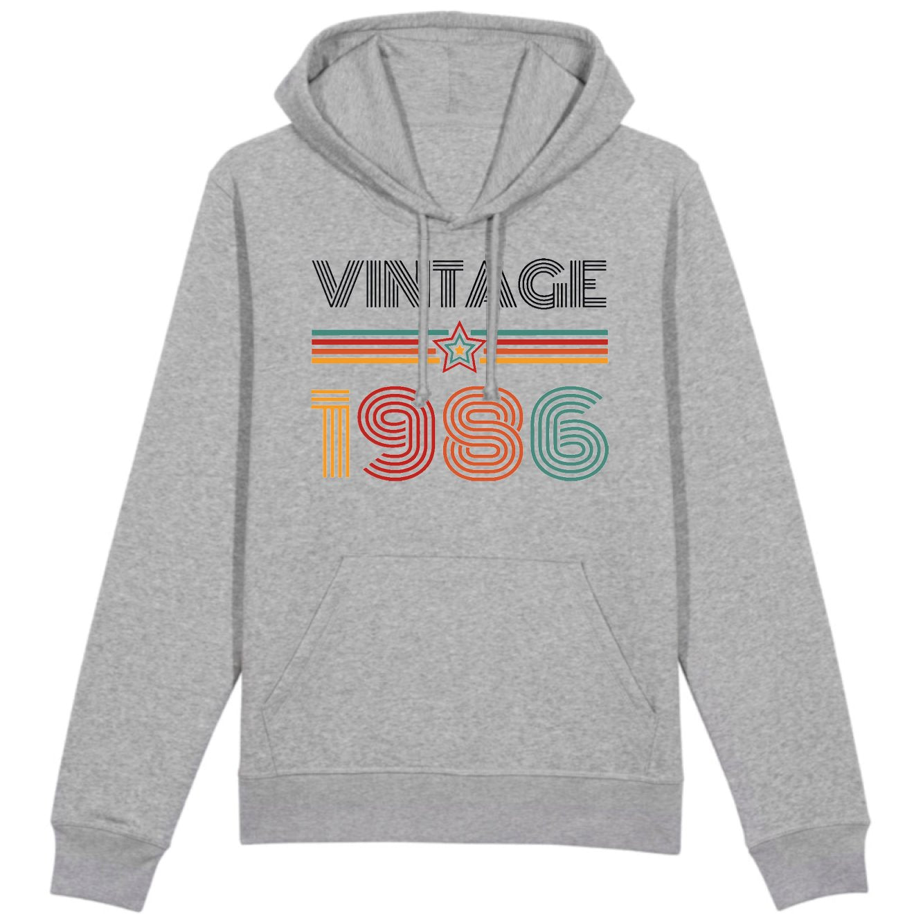 Sweat Capuche Adulte Vintage année 1986 