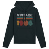 Sweat Capuche Adulte Vintage année 1986 