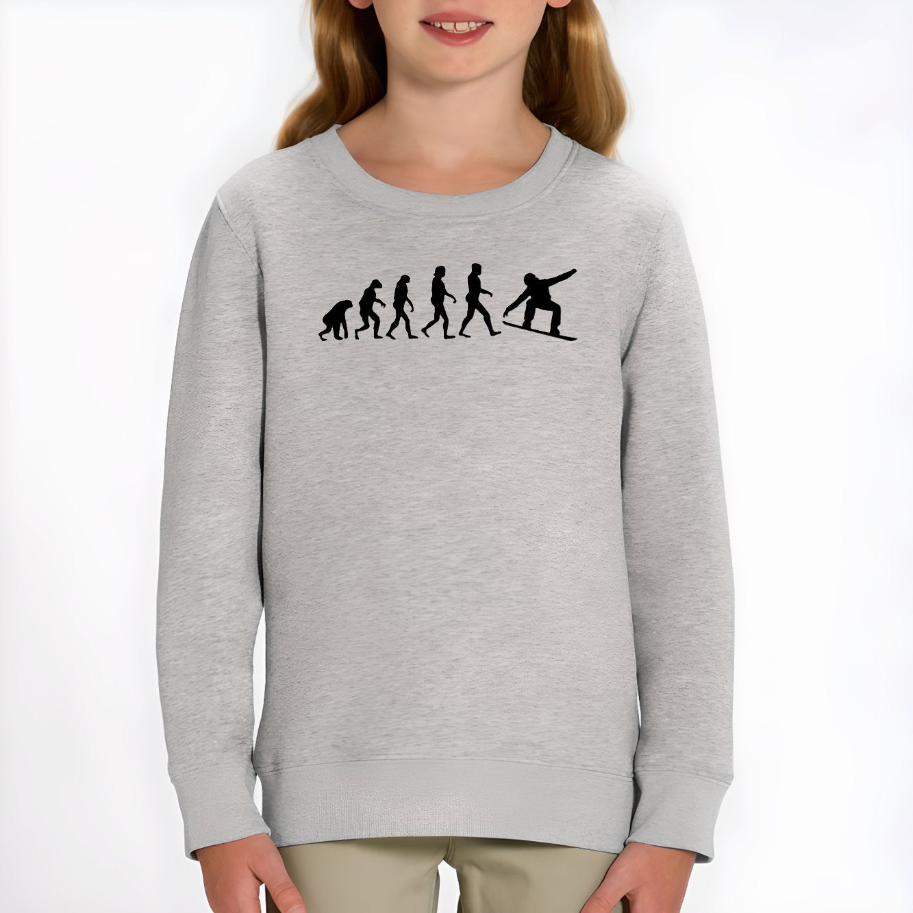 Sweat Enfant Évolution snow Gris