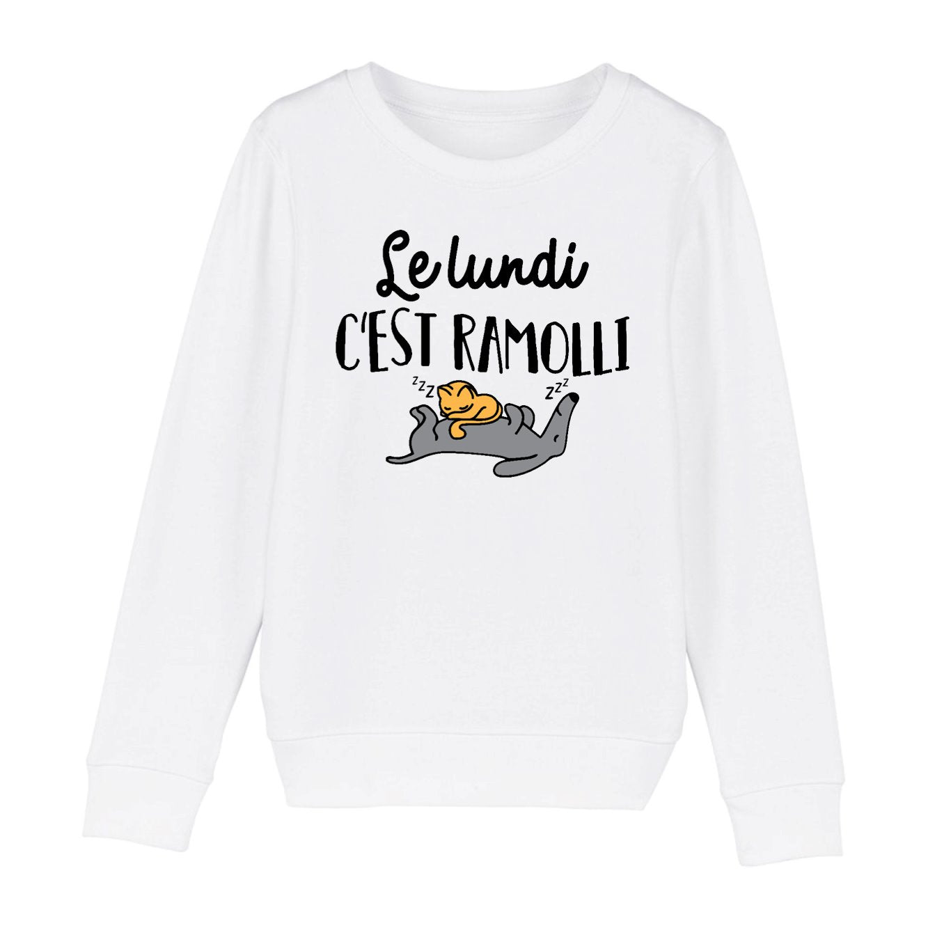 Sweat Enfant Le lundi c'est ramolli 