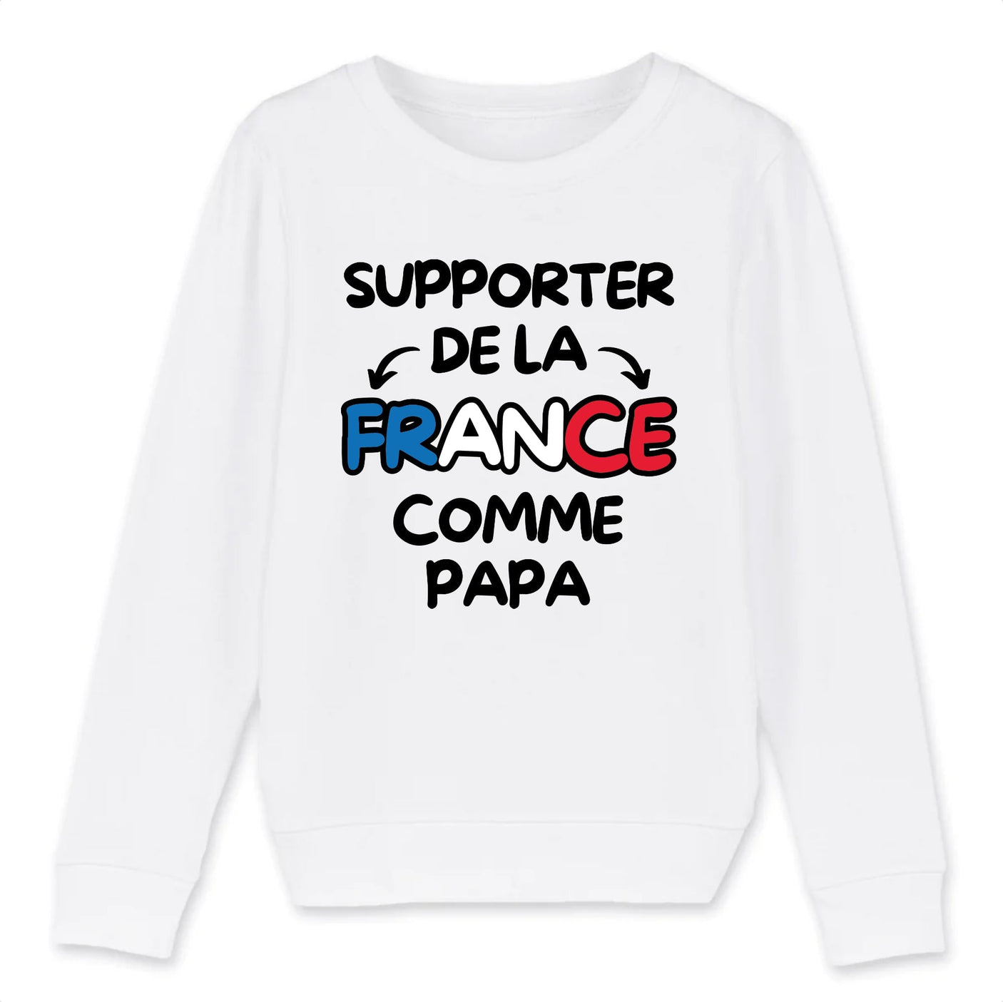 Sweat Enfant Supporter de la France comme papa 