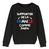 Sweat Enfant Supporter de la France comme papa 