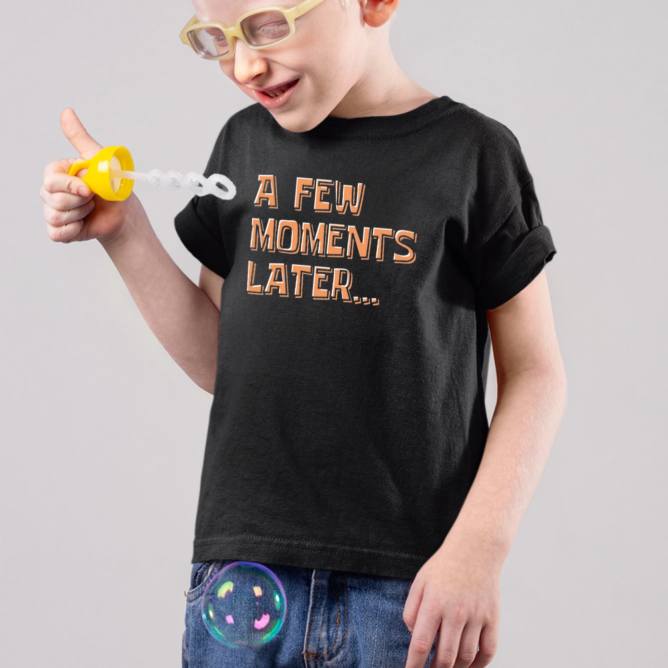 T-Shirt Enfant A few moments later Noir