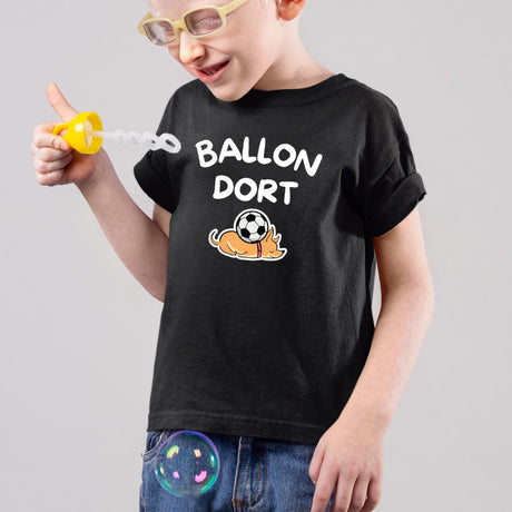 T-Shirt Enfant Ballon dort Noir