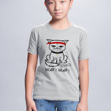 T-Shirt Enfant Chat bad boy Gris
