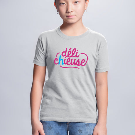 T-Shirt Enfant Délichieuse Gris