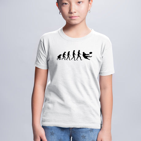 T-Shirt Enfant Évolution rugby Blanc