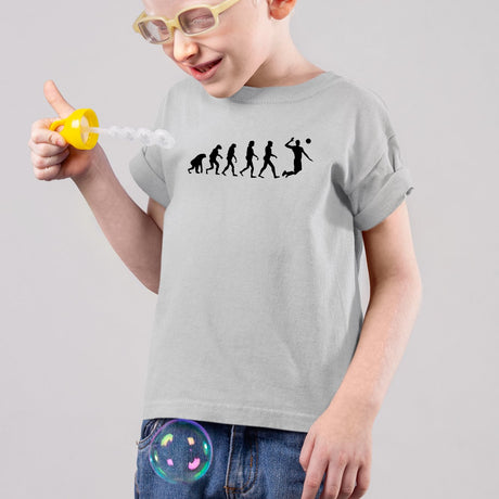 T-Shirt Enfant Évolution volley Gris