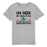 T-Shirt Enfant Geek level-up 