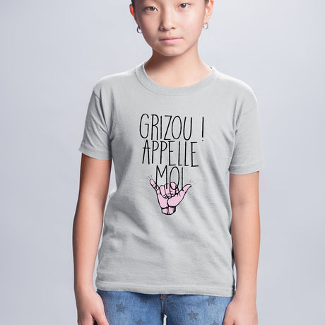 T-Shirt Enfant Grizou appelle moi Gris